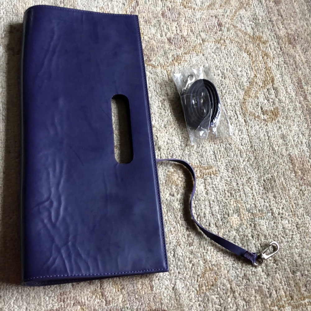 NWOT Lazaro Purple Leather Bag
